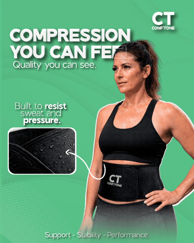 Confitone compression waistband - built to resist sweat and pressure